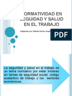 NORMATIVIDAD EN SEGUIDAD Y SALUD EN EL TRABAJO