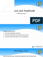 Loudness and Amplitude