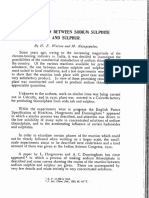 The Reaction Between Sodium Sulphite and Sulphur