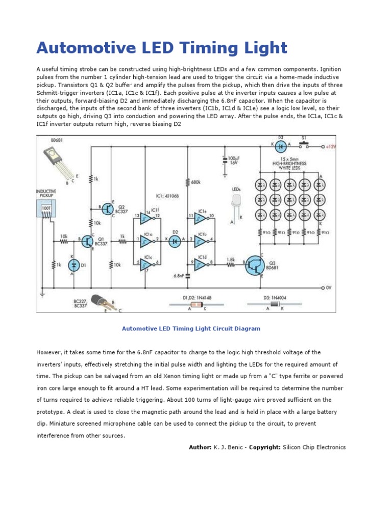 Automotive LED Timing Light | PDF | Science & Mathematics | Computers