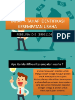 Tahap - Tahap Identifikasi Kesempatan Usaha (Febelina Idie - 19061104208)