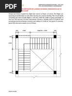 Example 1.5:: Stair Supported by Landing Spanning Perpendicular To Stair Flight