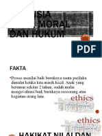 Pertemuan 5 (Manusia, Nilai, Moral Dan Hukum)