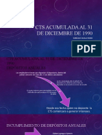 CTS Acumulada Al 31 de Diciembre de 1990