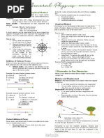 General Physics Midterm Reviewer