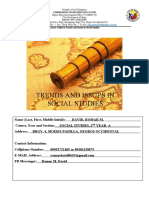 Course Guide in Trends and Issues in Social Studies