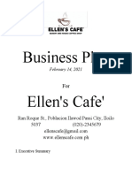 Business Plan Ellen's Cafe'