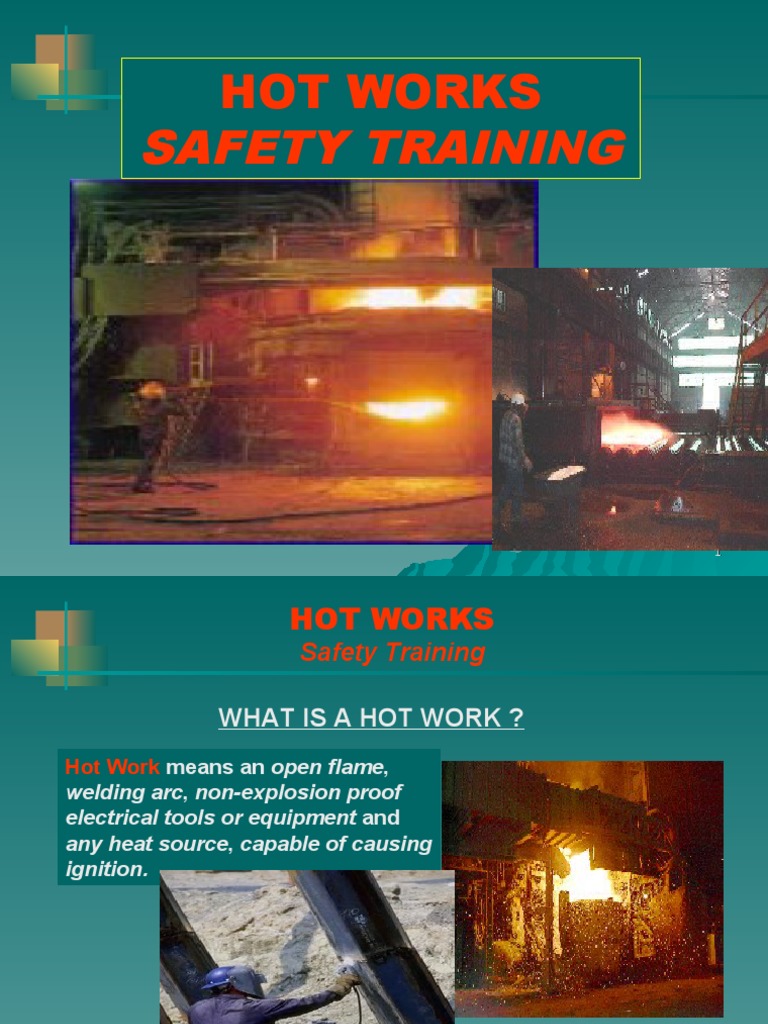 Safety Training Hot Works PDF Fires Welding