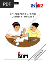 Entrepreneurship: 1St Generation Modules - Version 2.0