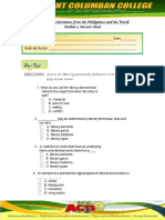 21 Century Literature From The Philippines and The World Module 3 Answer Sheet