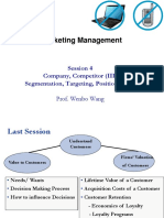 Marketing Management: Segmentation, Targeting, Positioning