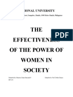The_Effectiveness_of_the_Power_of_Women_in_Society