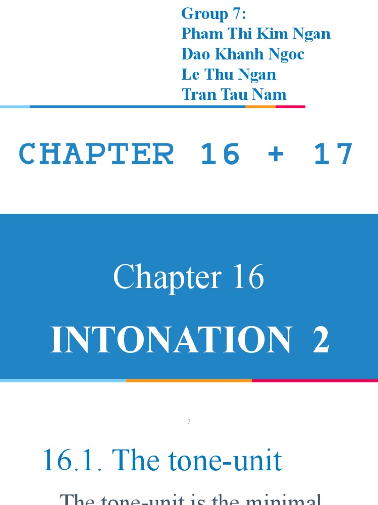 Understanding Tone-Units in Intonation | PDF | Stress (Linguistics ...