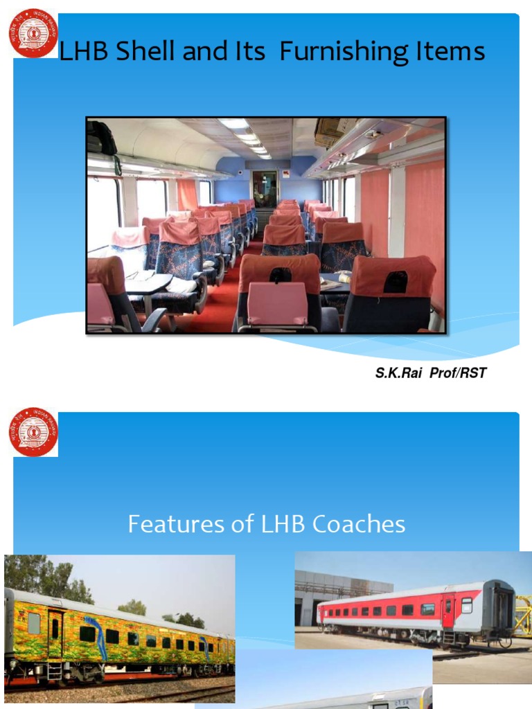LHB Coach Features and Interiors Overview | PDF | Door | Stainless Steel