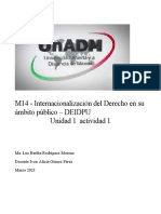 M14 - Internacionalización Del Derecho en Su Ámbito Público - DEIDPU Unidad 1 Actividad 1