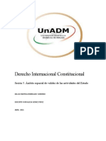 Derecho Internacional Constitucional: Sesión 5. Ámbito Espacial de Validez de Las Actividades Del Estado