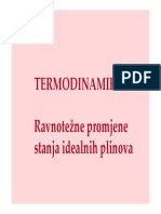 TERMODINAMIKA - Ravnotezne Promjene Stanja Id - Plinova