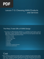 Chapter 7-3 - WANs (Choosing WAN Products and Services)