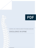 Excellence in Spine: Aospine Long - Term Fellowship Program Guidelines