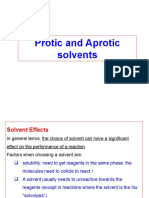 4.1.1 Protic Vs Aprotic Solvent