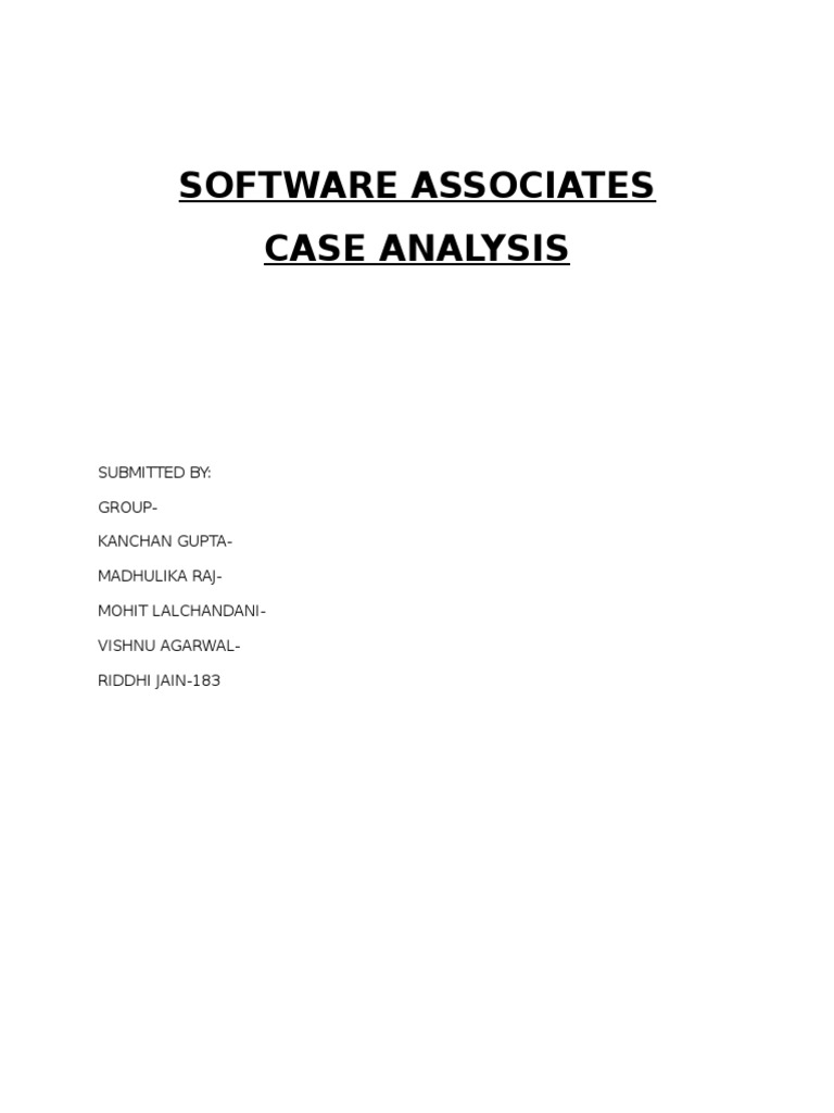 Software Associates Profit Analysis Report | PDF | Budget | Variance