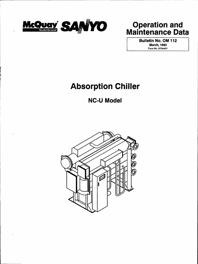 Absorption Chiller Operation Manual | PDF | Heat Transfer | Water