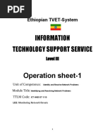 Information Technology Support Service: Operation Sheet-1