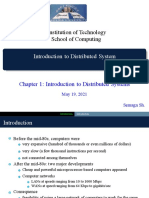 Institution of Technology School of Computing: Introduction To Distributed System