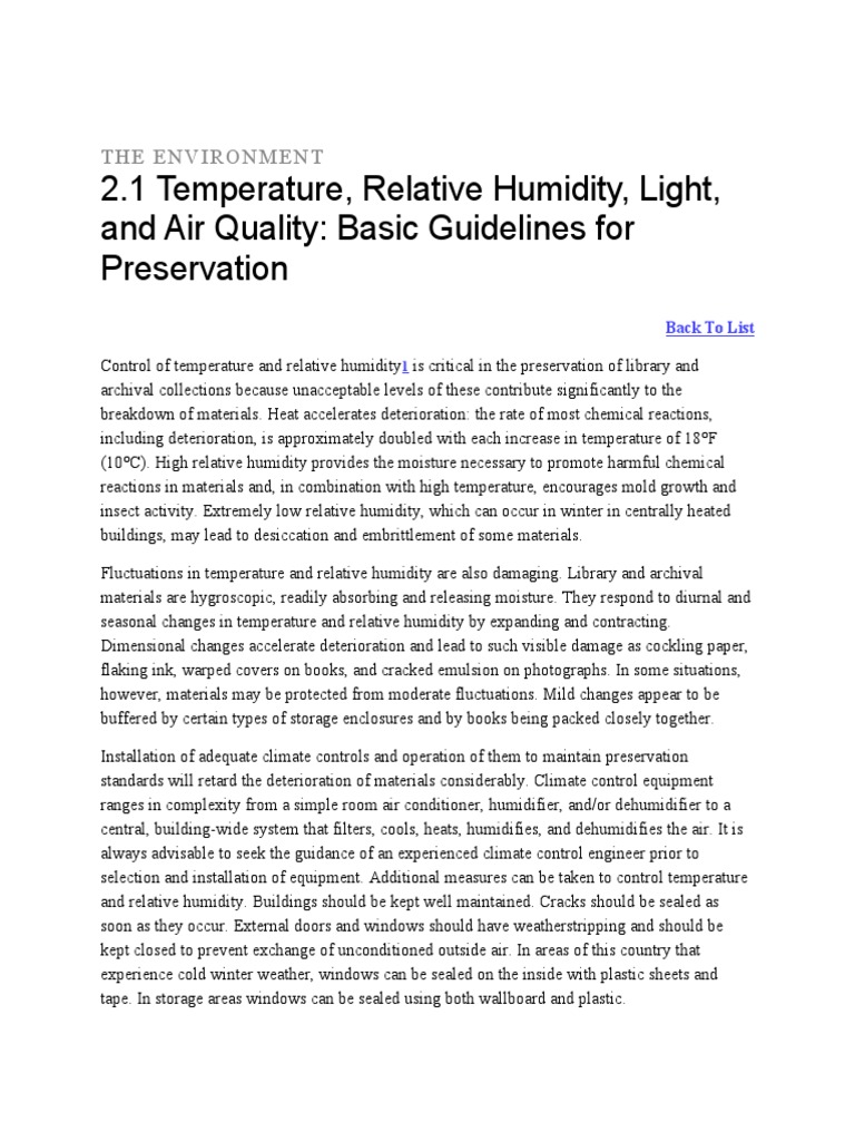 Preservation Guidelines for Library Materials | PDF | Preservation ...