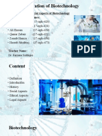 Presentation of Biotechnology Group 5th Ex PPP 8th Semester