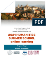 2021 Humanities Summer School - Brochure ONLINE - Rubik