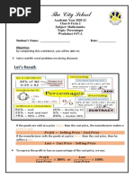 Class 8 Math Worksheet 07-A