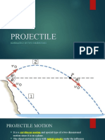 Projectile: Kinematics in Two Dimensions