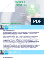 Decarbonizzazione e Transizione Energetica. Agenda 2030 e Green Deal EU (Ed. Civica)