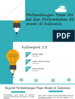 Kelompok 15 Perkembangan pasar modal dan pertumbuhan ekonomi di indonesia