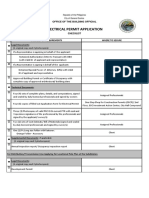 Electrical Permit Checklist