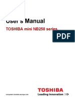 User's Manual: TOSHIBA Mini NB250 Series