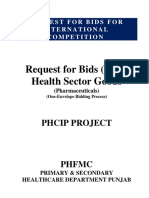 Request For Bids (RFB) Health Sector Goods: Phcip Project