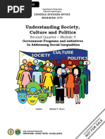 Understanding Society, Culture and Politics: Second Quarter - Module 4