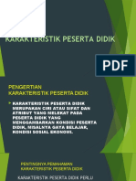 KARAKTERISTIK PESERTA DIDIK