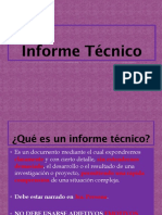 Informe técnico: descripción y elementos clave