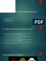 Political and Non-Political Hackers: Completed: Student Rakov M., Group Bsd-33