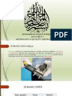 Muhammad Waqas Rafique Lecture # 1 Metrology & Quality Assurance (Lab)