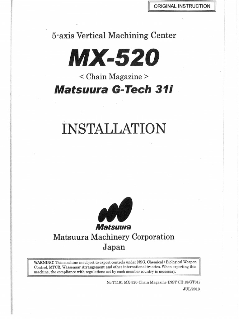 MX-520 Installtion Manual | PDF