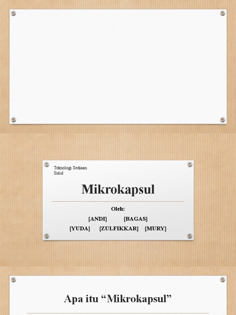 Teknologi dan Manfaat Mikrokapsul | PDF