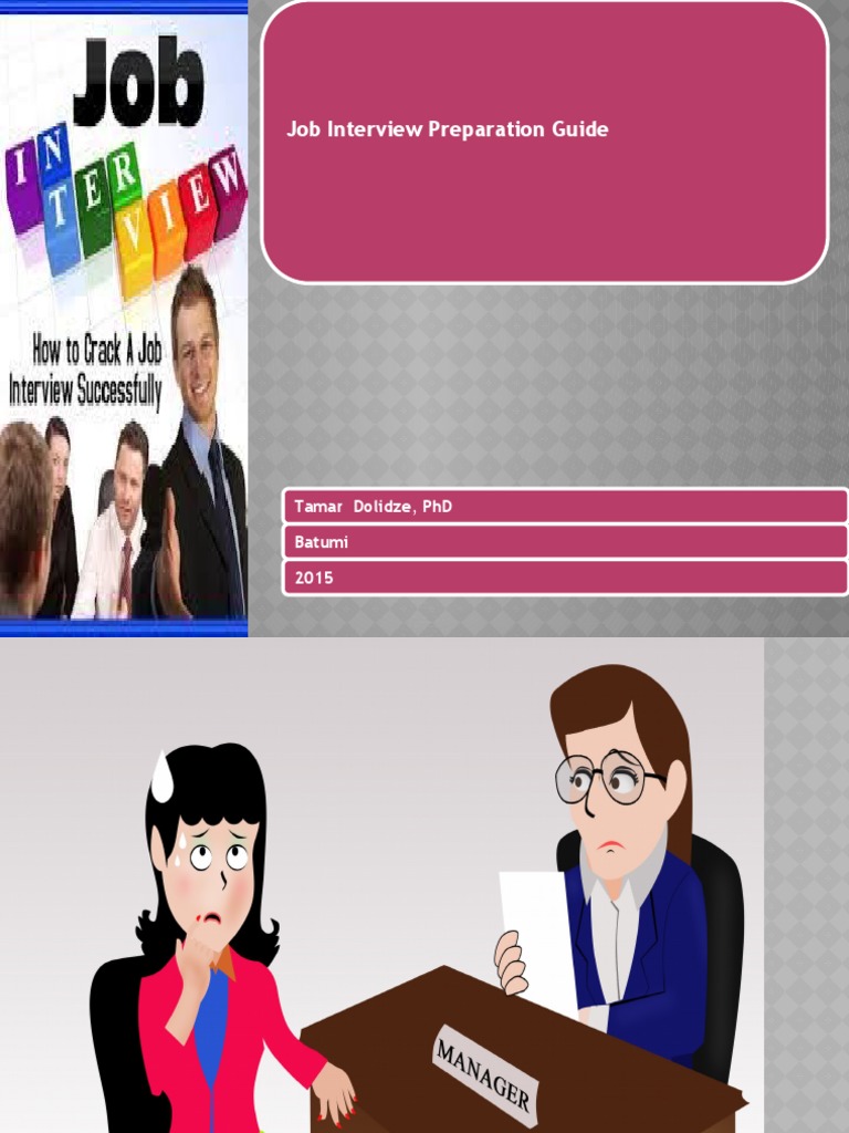 Job Interview Preparation Guide: Tamar Dolidze, PHD Batumi 2015 | PDF ...