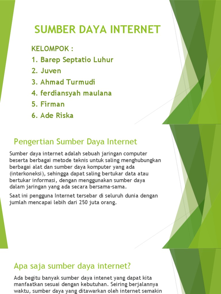 Sumber Daya Internet dan Etika Penggunaan | PDF | Komputer