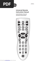 Universal Remote Instruction Manual