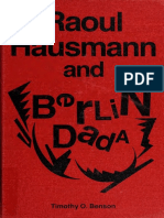 Benson Timothy O Raoul Hausmann and Berlin Dada 1987