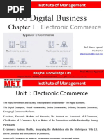 Unit 1 Electronic Commerce